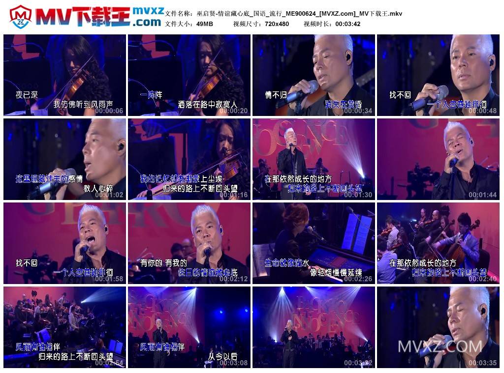 巫启贤-情谊藏心底_国语_流行_ME900624